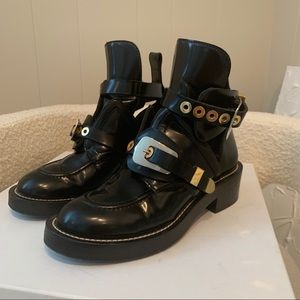BALENCIAGA CUT OUT BUCKLE BOOT! SZ 37!